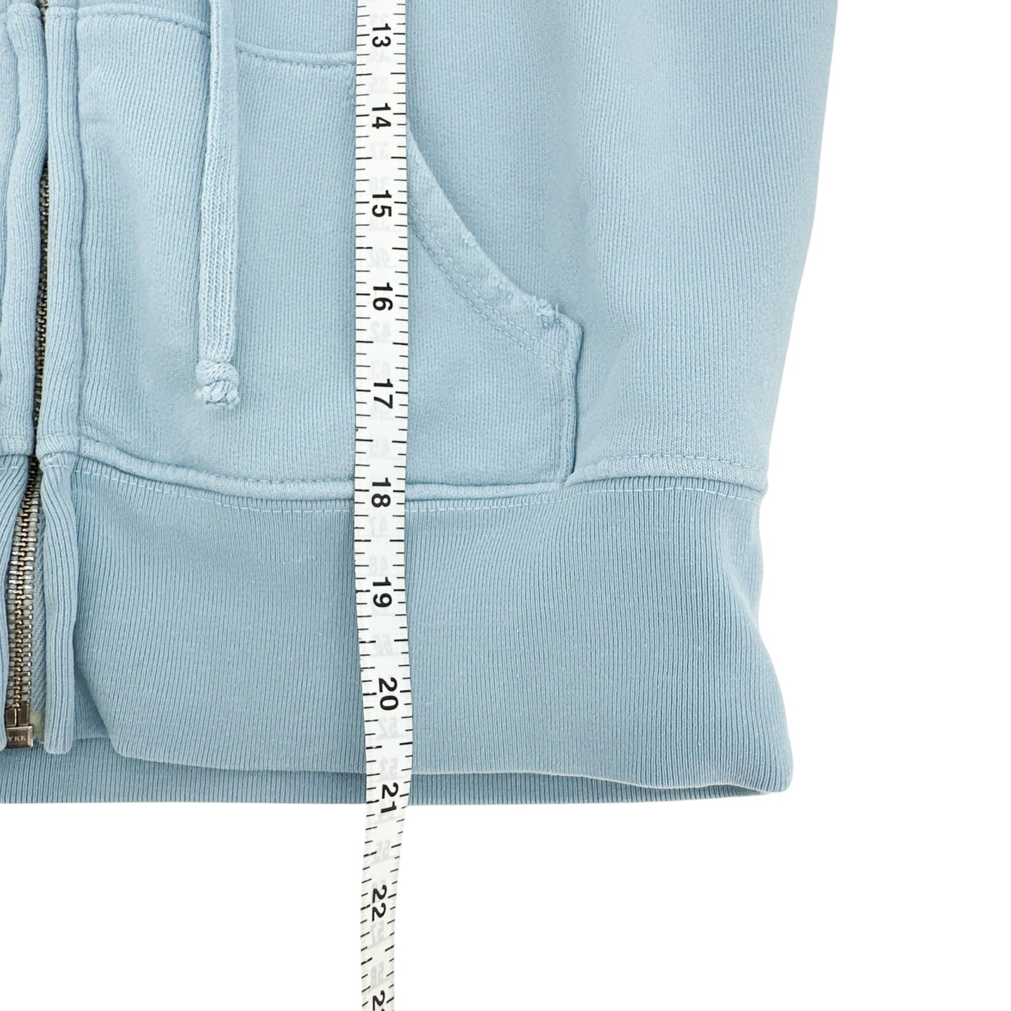 NILI LOTAN Callie Zip-Up in Light Blue || XS