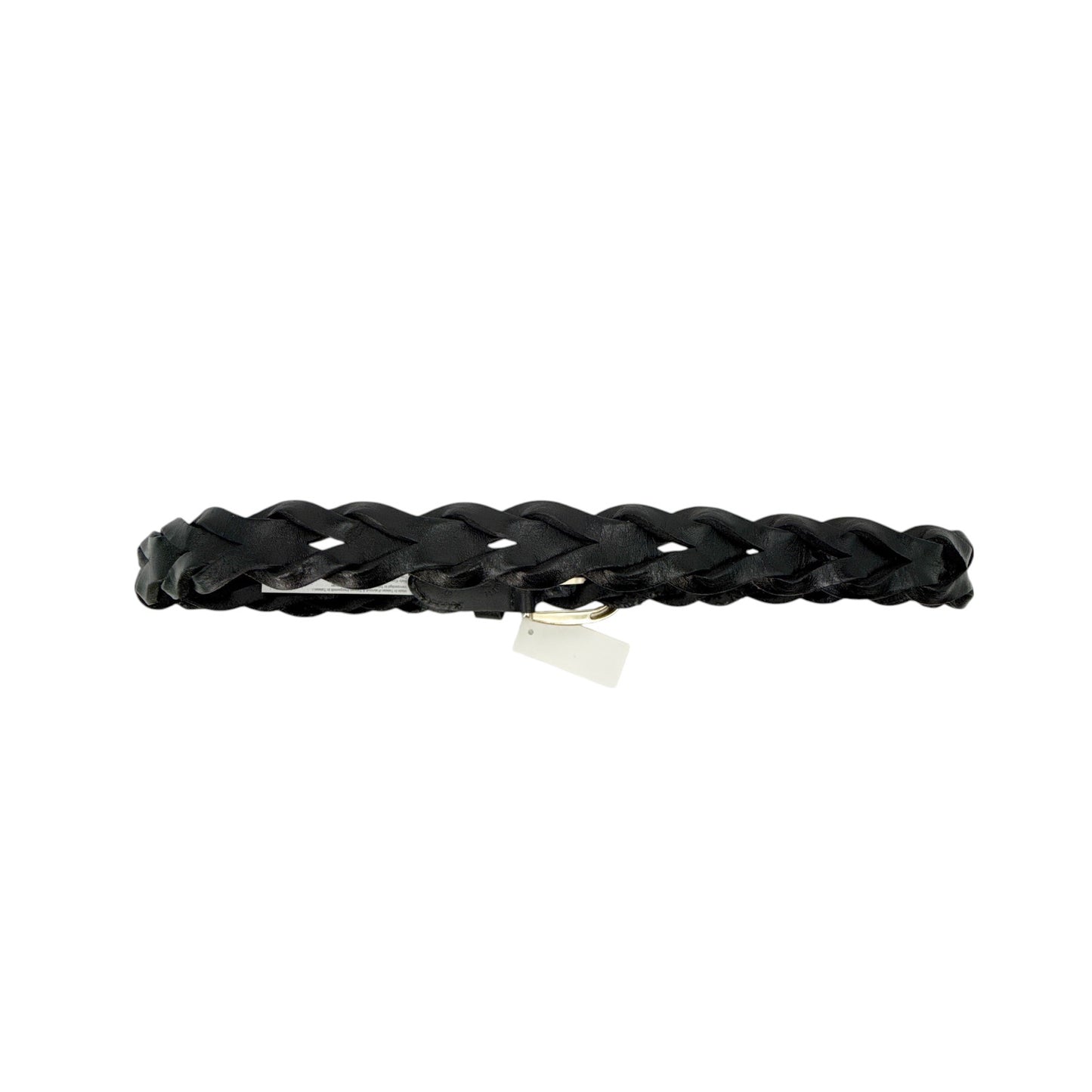 MADEWELL Braided Belt in True Black M-L