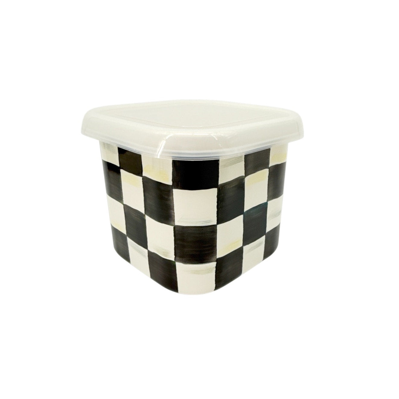 MACKENZIE-CHILDS Courtly Check Enamel Deep Squarage Bowl || Medium
