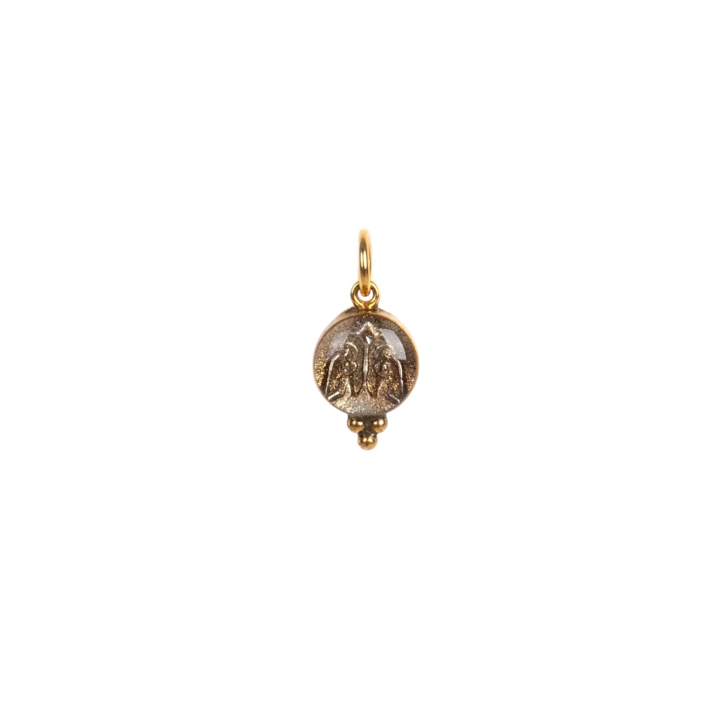 VIRGINS SAINTS & ANGELS VSA Piccolo Lucia Guardian Angels Charm in Gold