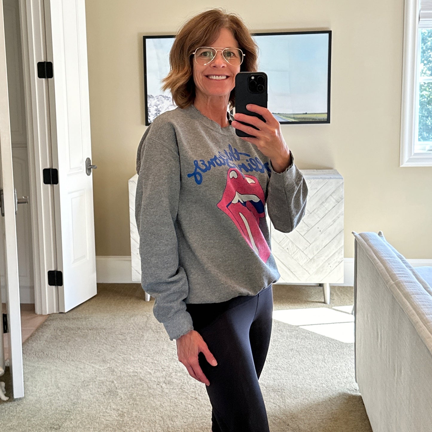 MADEWORN x REVOLVE Rolling Stones Logo Sweatshirt XS