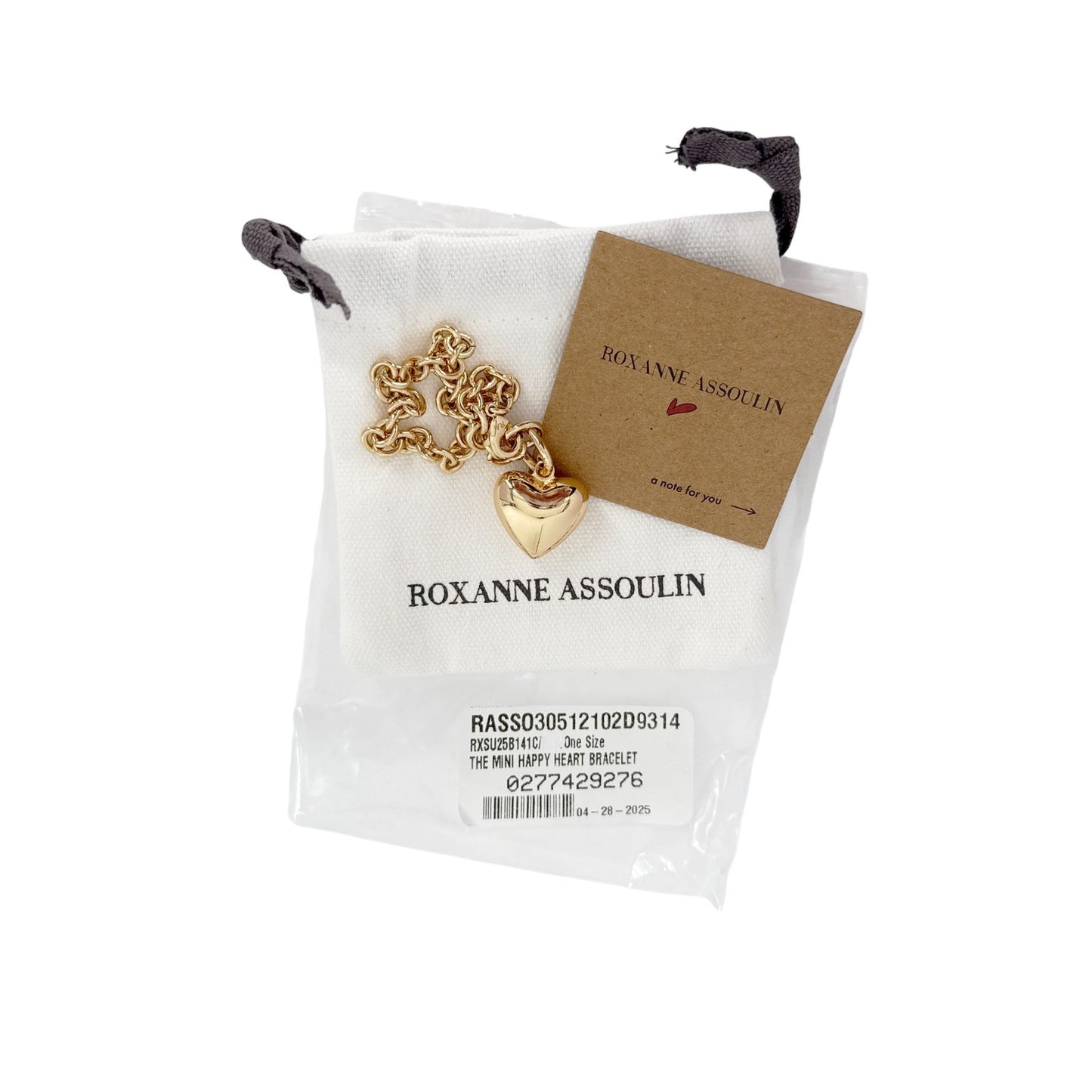 ROXANNE ASSOULIN The Mini Happy Heart Bracelet in Gold