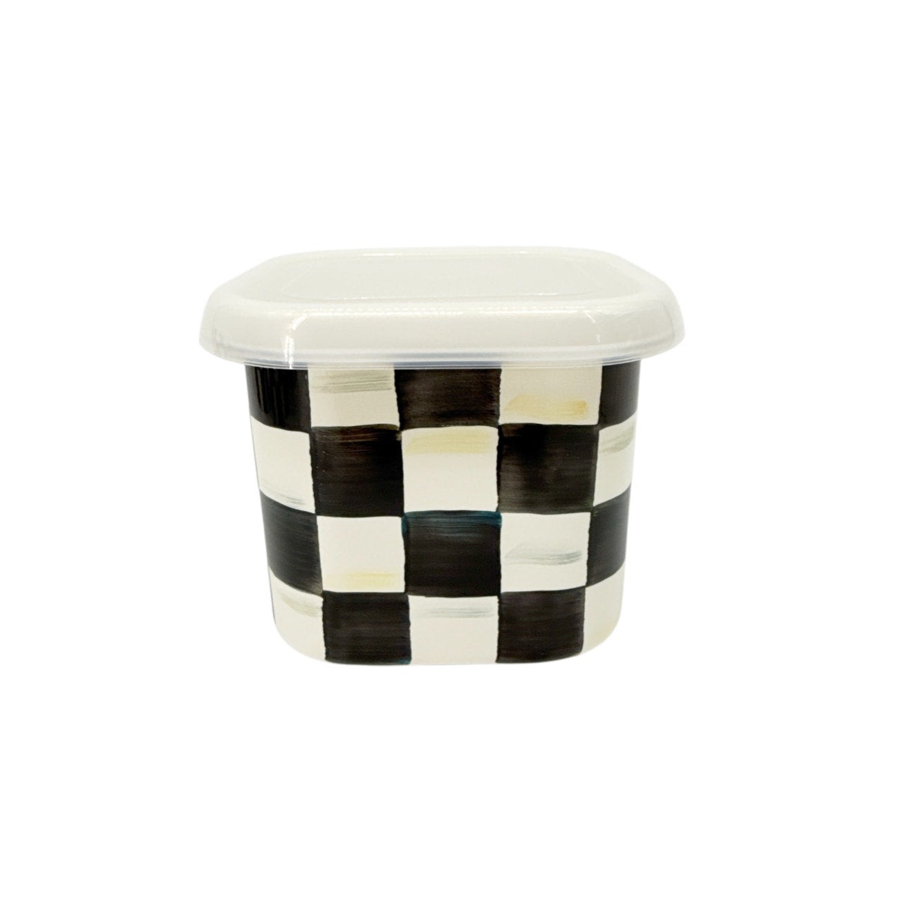 MACKENZIE-CHILDS Courtly Check Enamel Deep Squarage Bowl || Medium