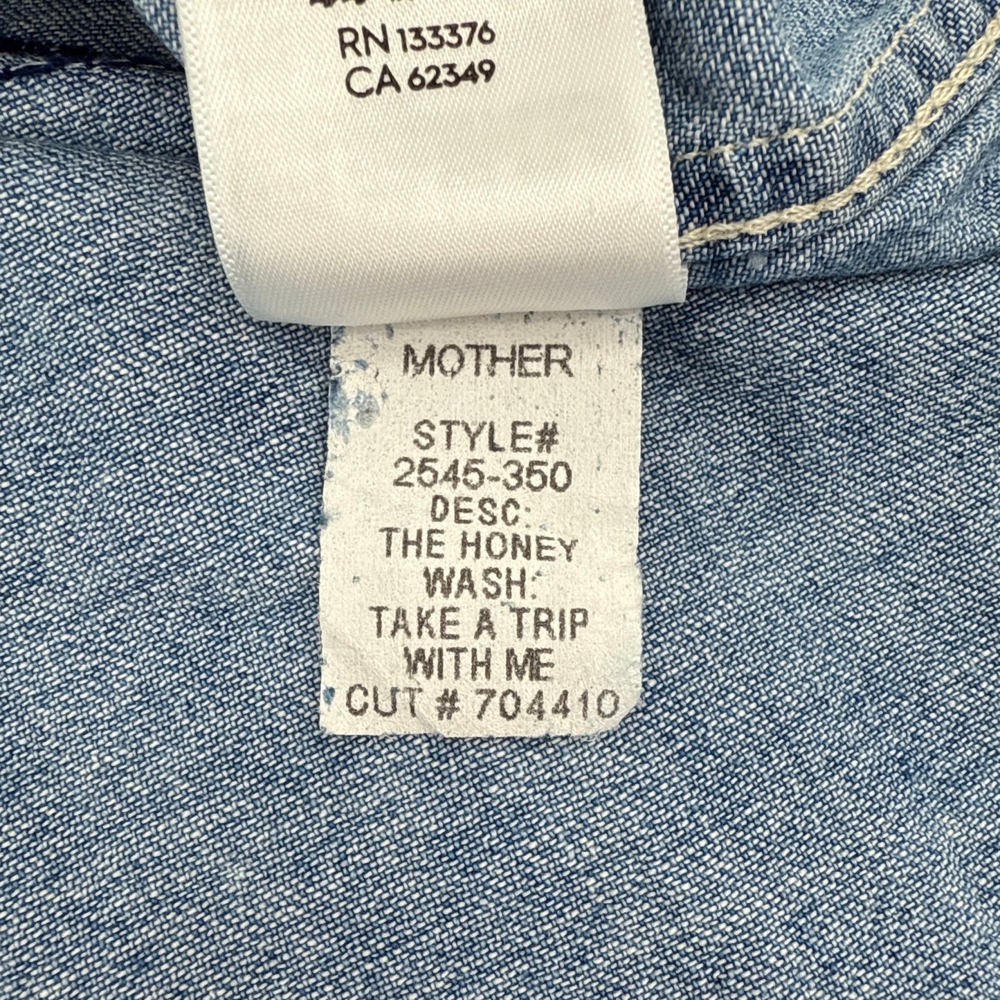 MOTHER The Honey Button-up Shirt in Take a Trip With Me M