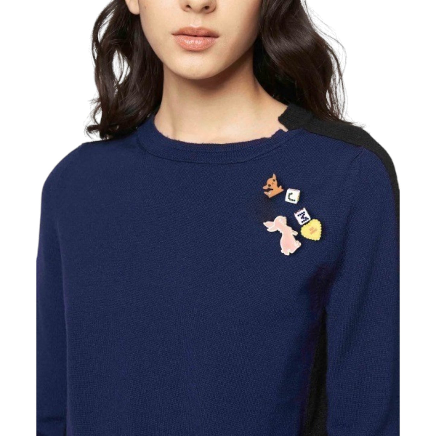 MARC JACOBS The DIY Wool Sweater in Navy S