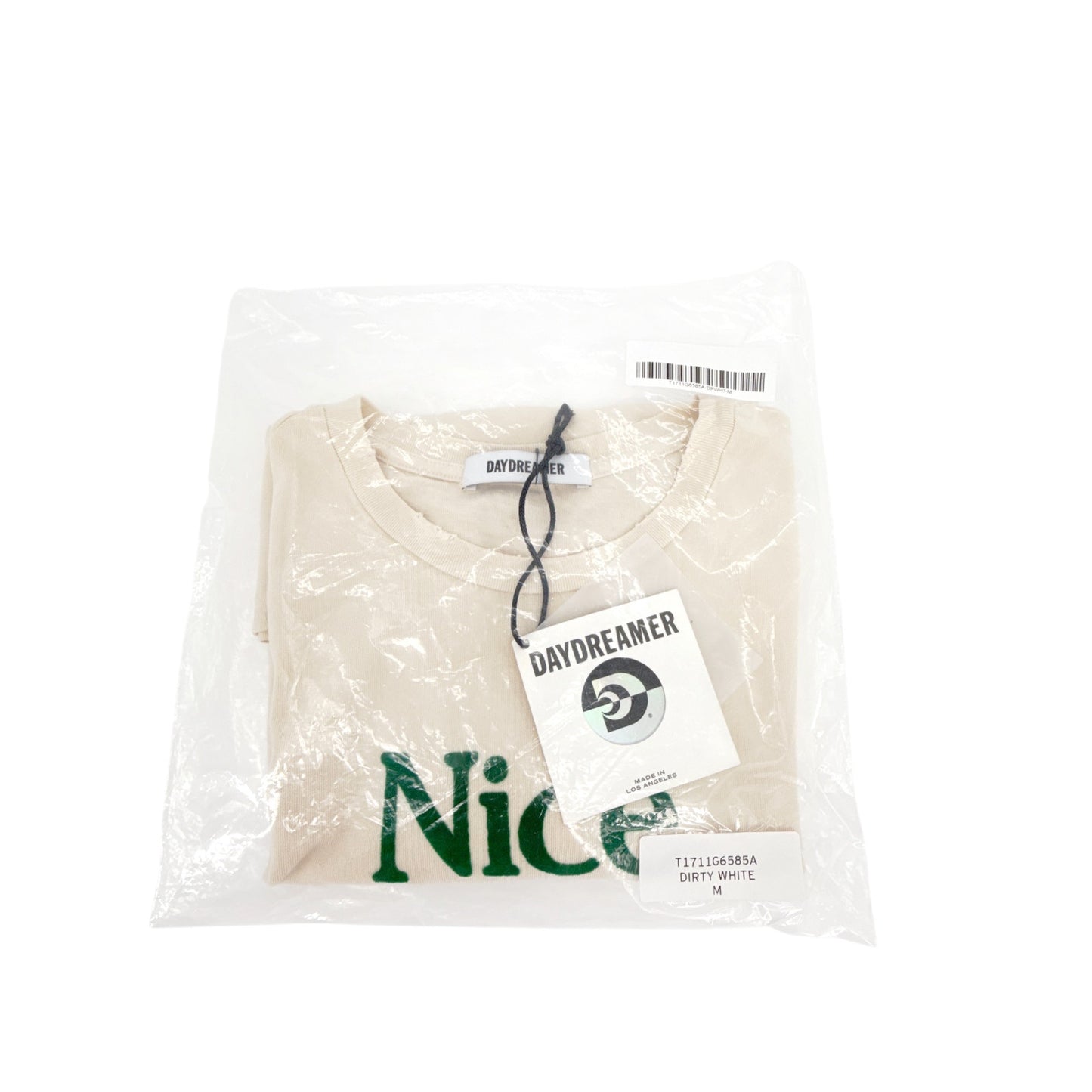 DAYDREAMER Nice List Vintage Tee in Dirty White M