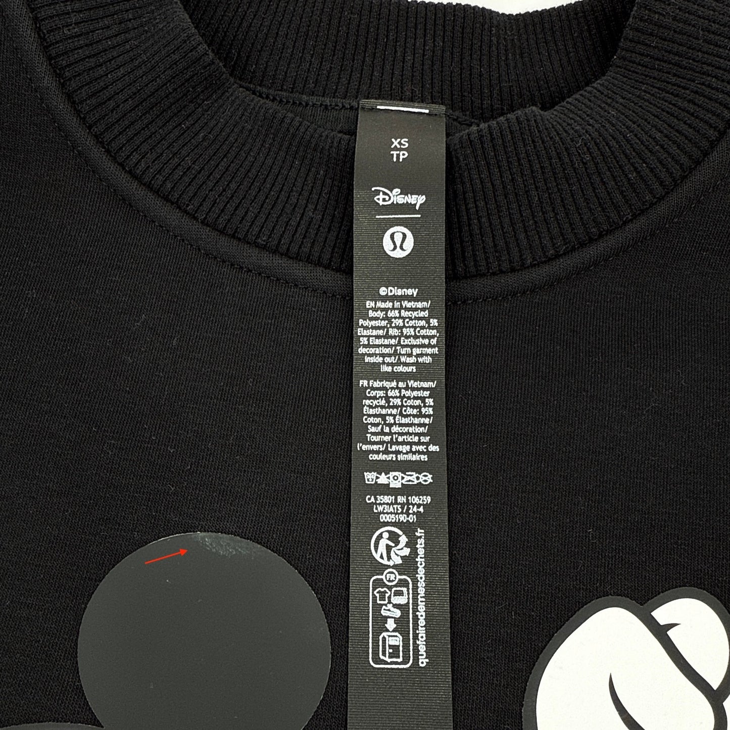 LULULEMON x DISNEY Fleece Oversized Pullover XS