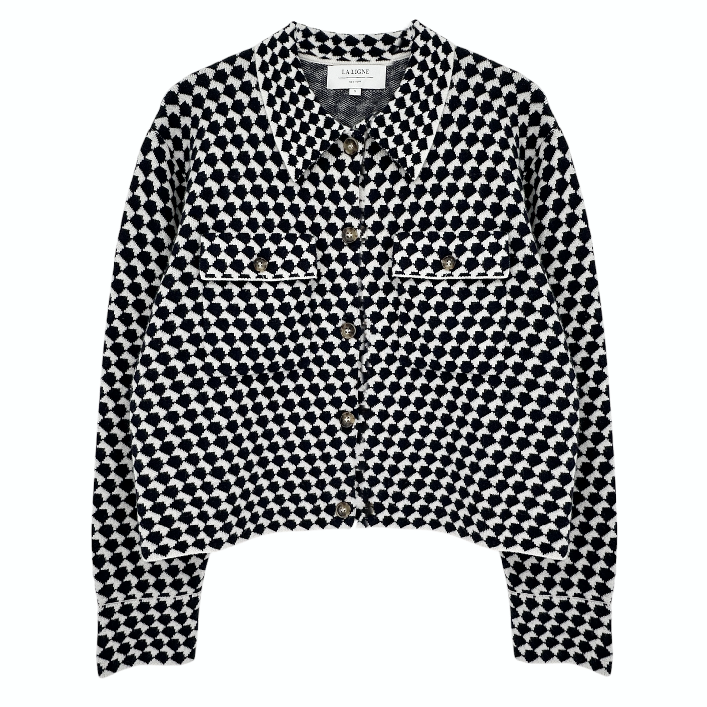 LA LIGNE Patterned Cropped Jane Jacket S