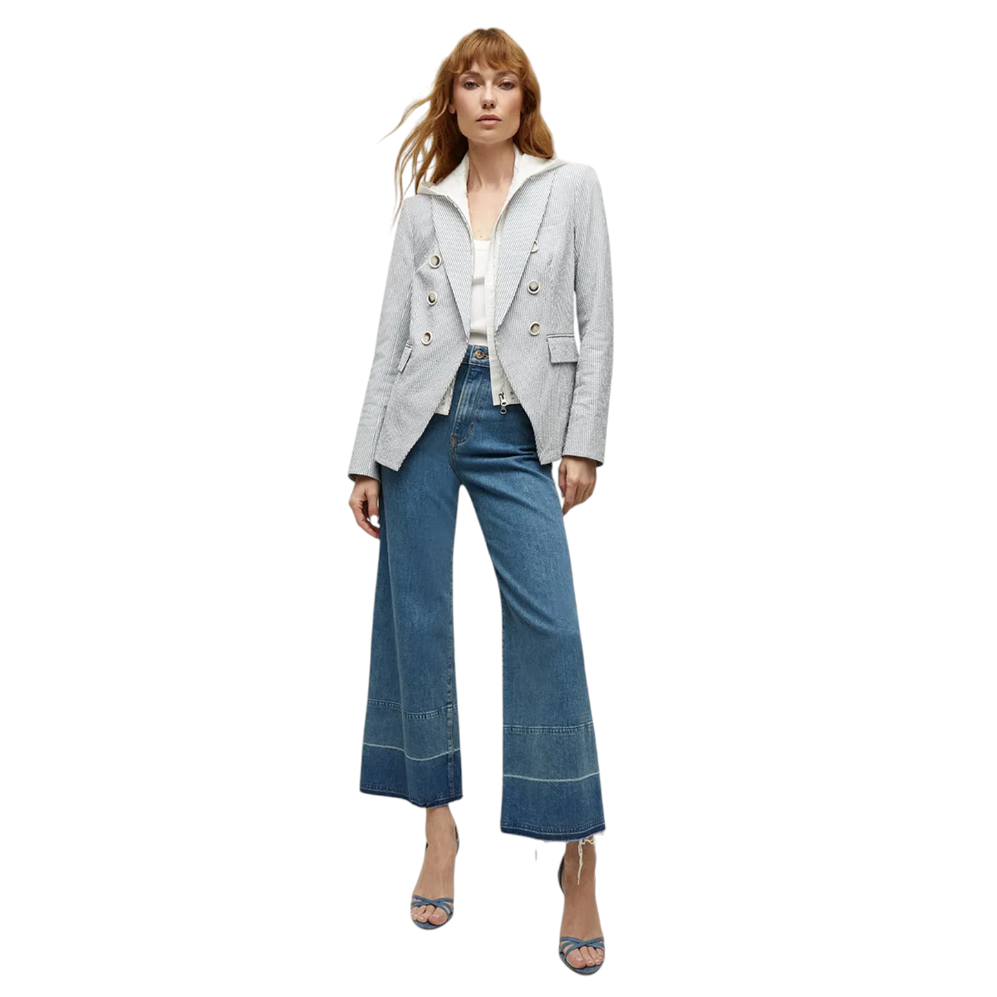 VERONICA BEARD Marlo Cotton Eyelet Dickey