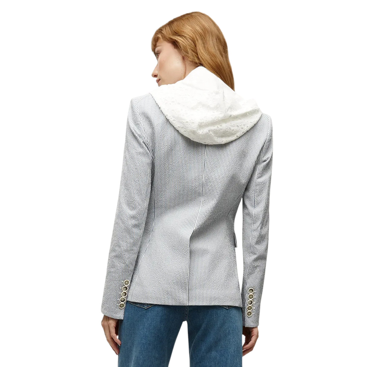 VERONICA BEARD Marlo Cotton Eyelet Dickey