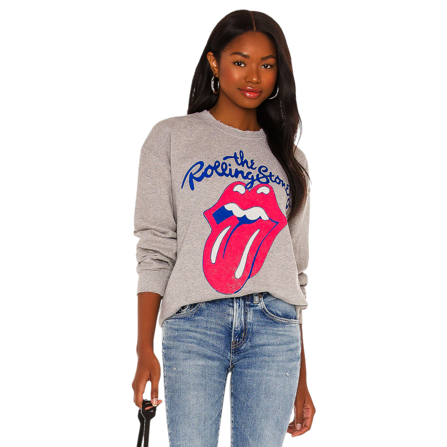 MADEWORN x REVOLVE Rolling Stones Logo Sweatshirt XS