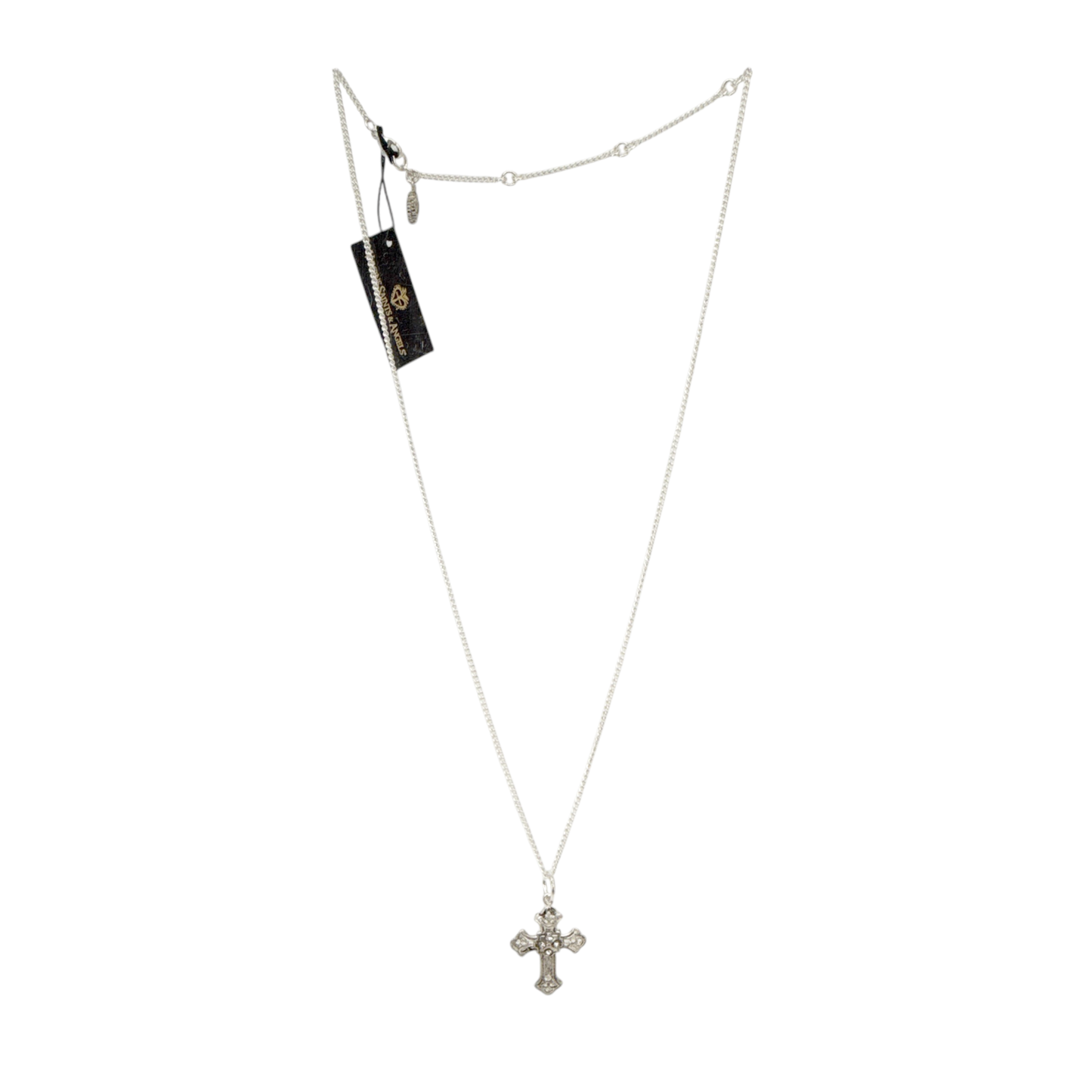 VIRGINS SAINTS & ANGELS VSA Basilica Cross Charm Necklace in Silver