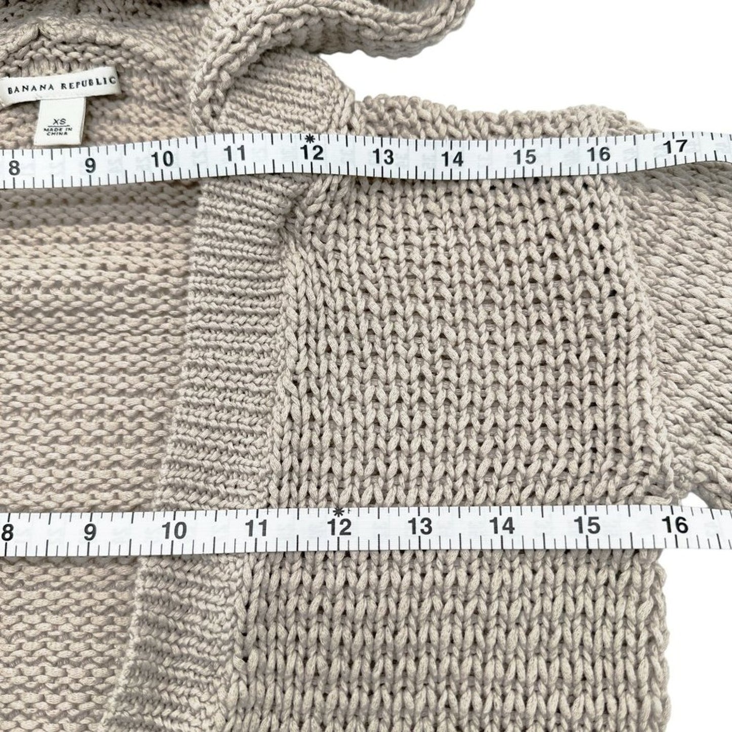 BANANA REPUBLIC Crochet Hoodie Cardigan XS