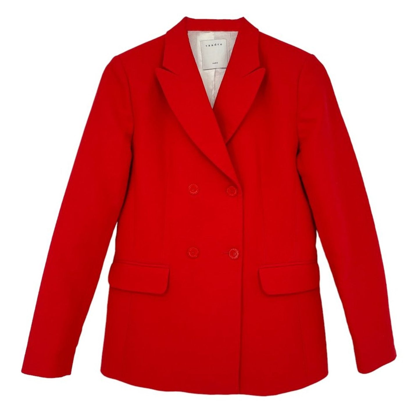 SANDRO Soazic Double Breasted Blazer S