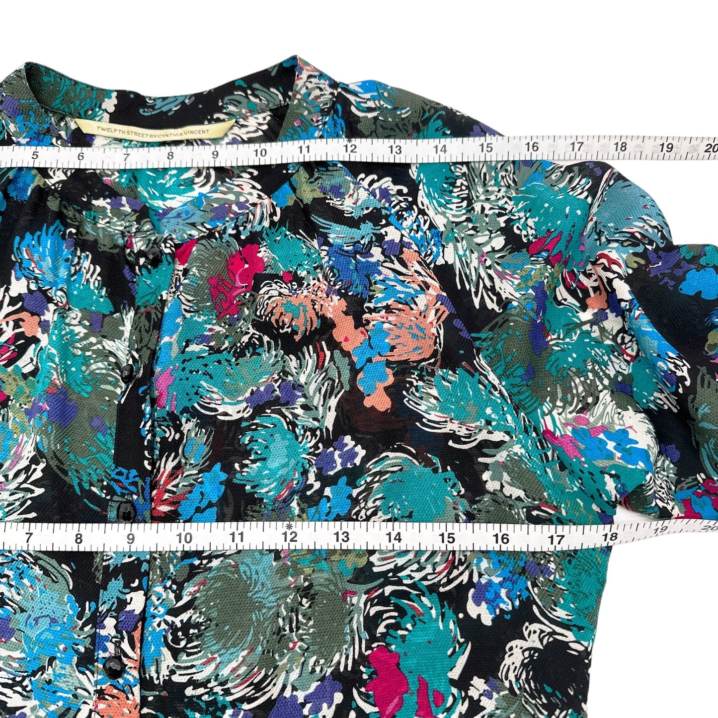 TWELFTH STREET by CYNTHIA VINCENT Silk Blend Blouse S
