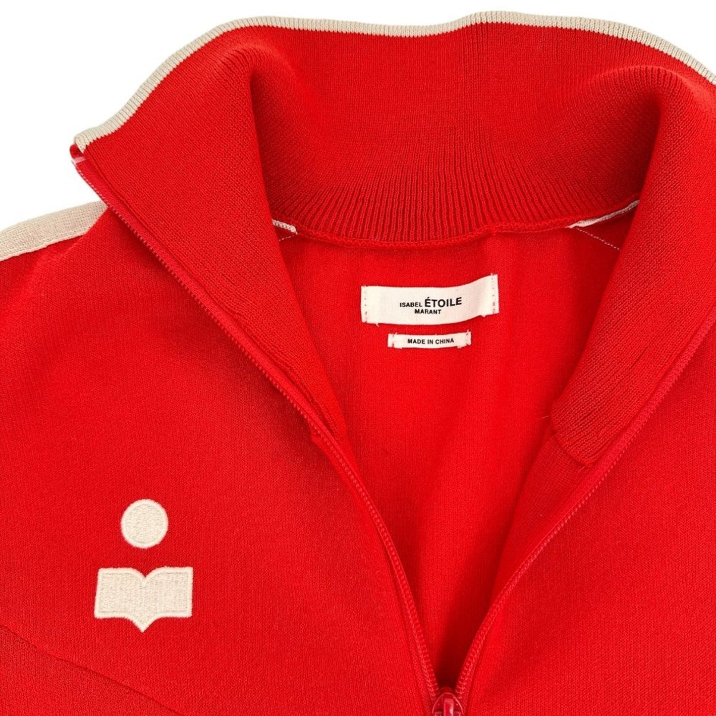 ISABEL MARANT ÉTOILE Darcy Track Jacket Ruby Red FR36 US4