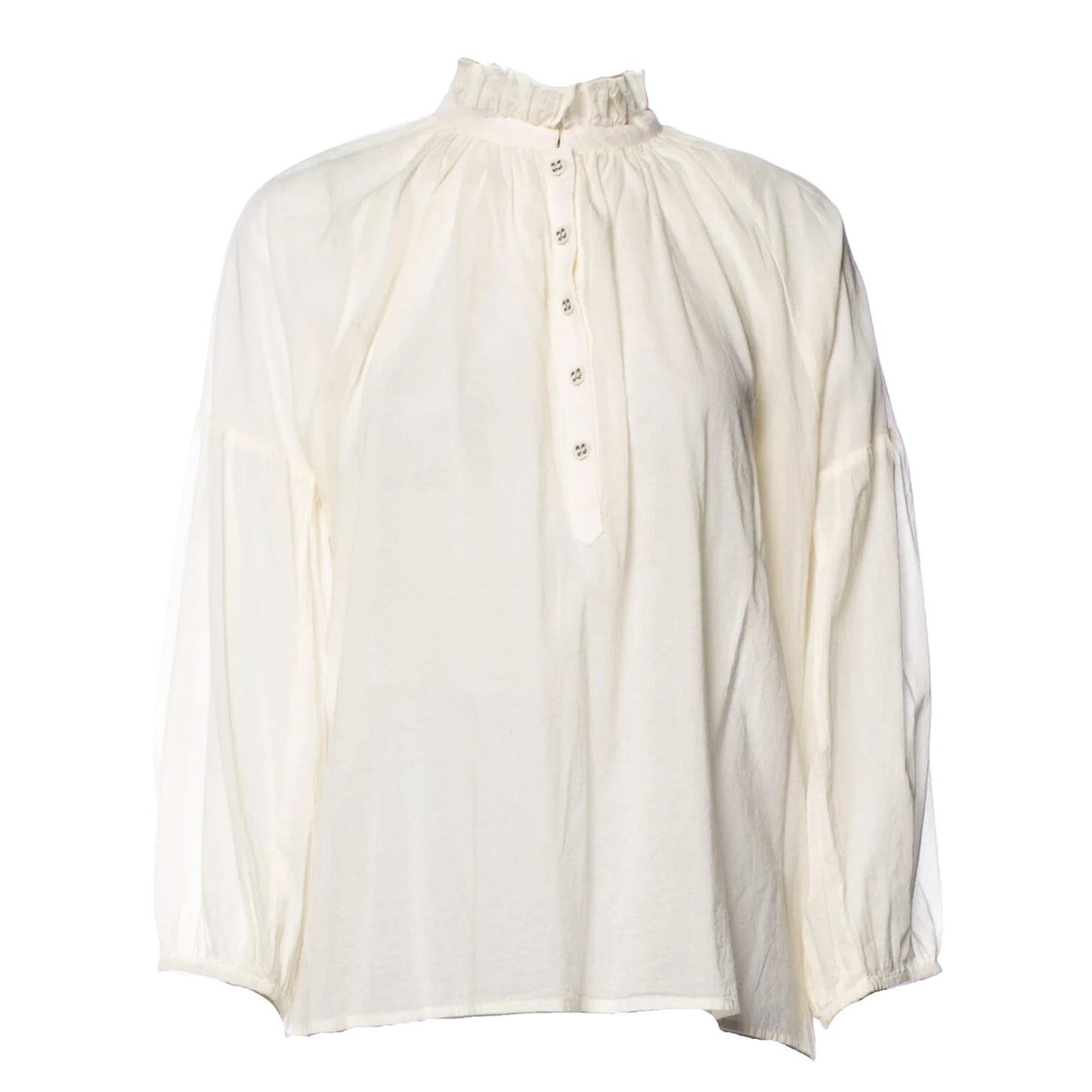APIECE APART Victoria Mock Neck Blouse 0