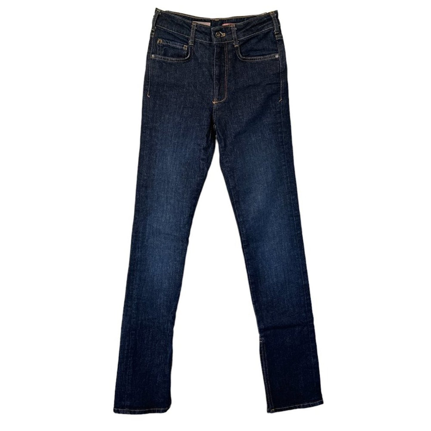 ANTHROPOLOGIE Pilcro The Split Straight Jeans in Dark Wash 24P