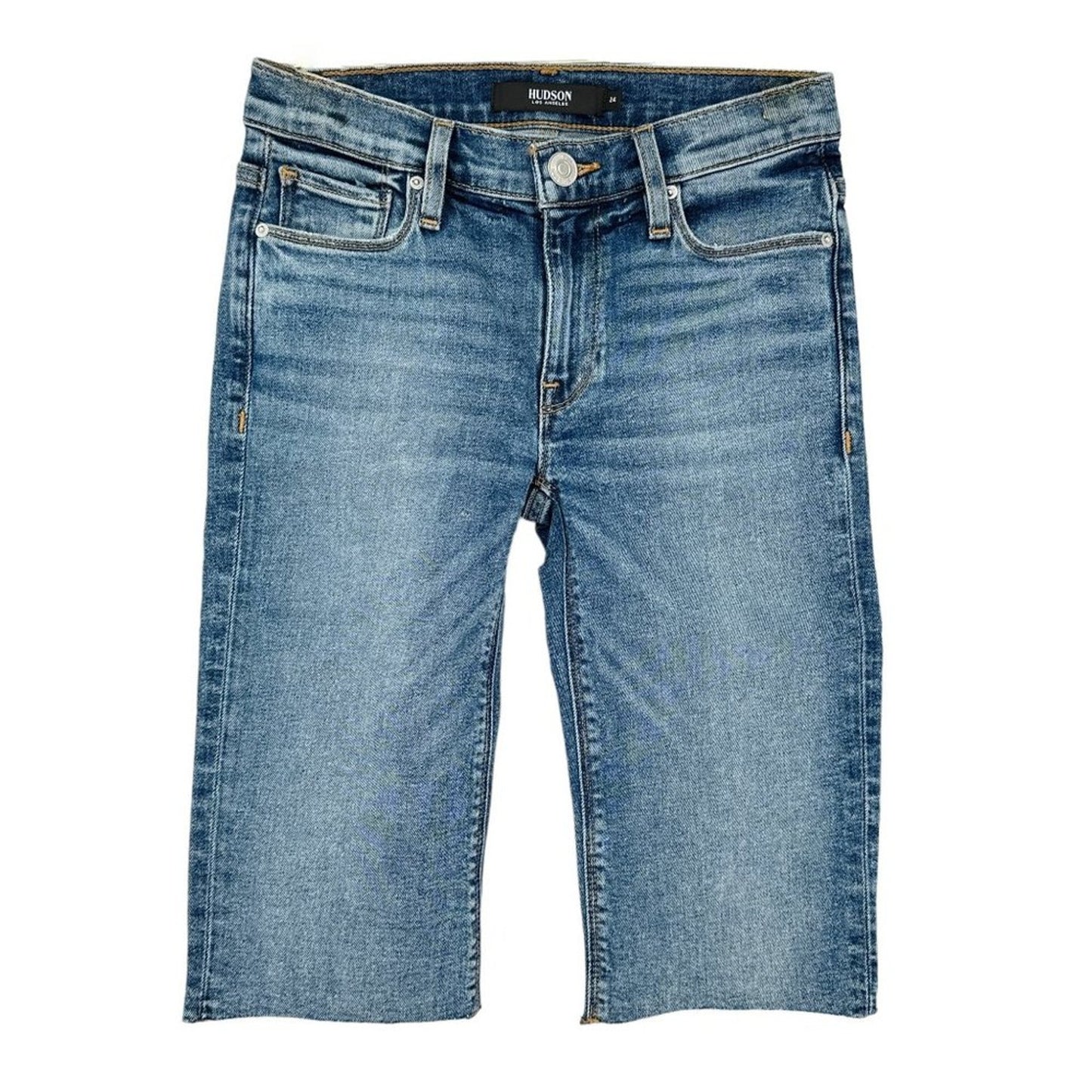 HUDSON Amelia Mid Rise Short in Winlelight 24