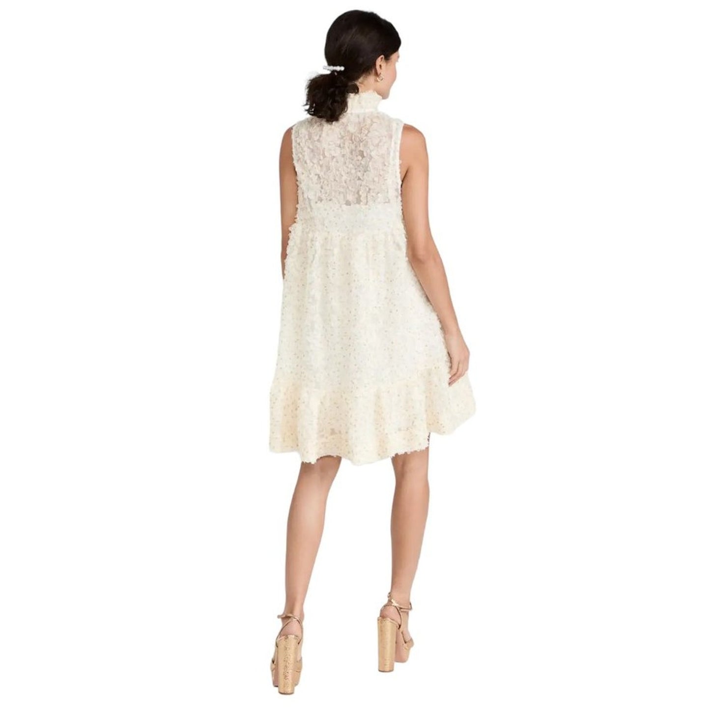 BLACK HALO Lava Dress in Airy Array XS