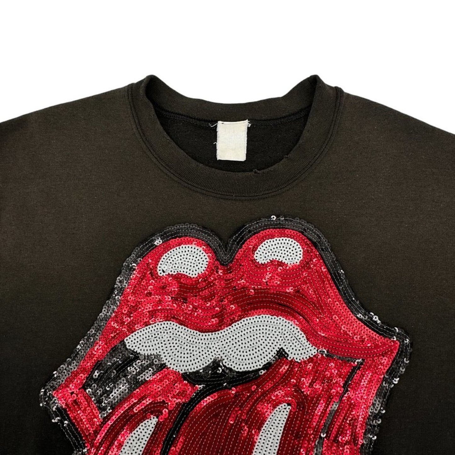 MADEWORN Rolling Stones Sequin Sweatshirt S