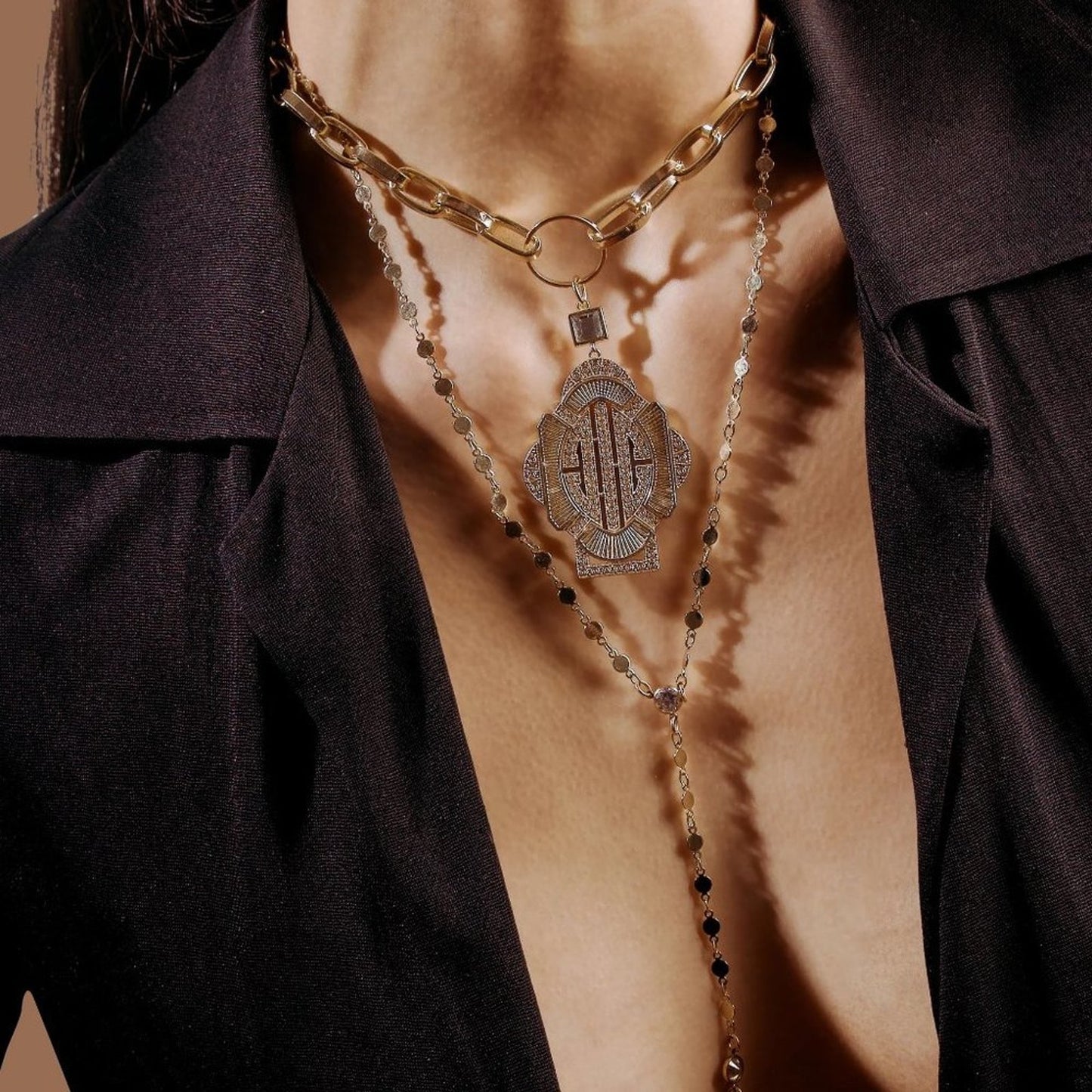 L GEORGE Designs Spencer Y Necklace