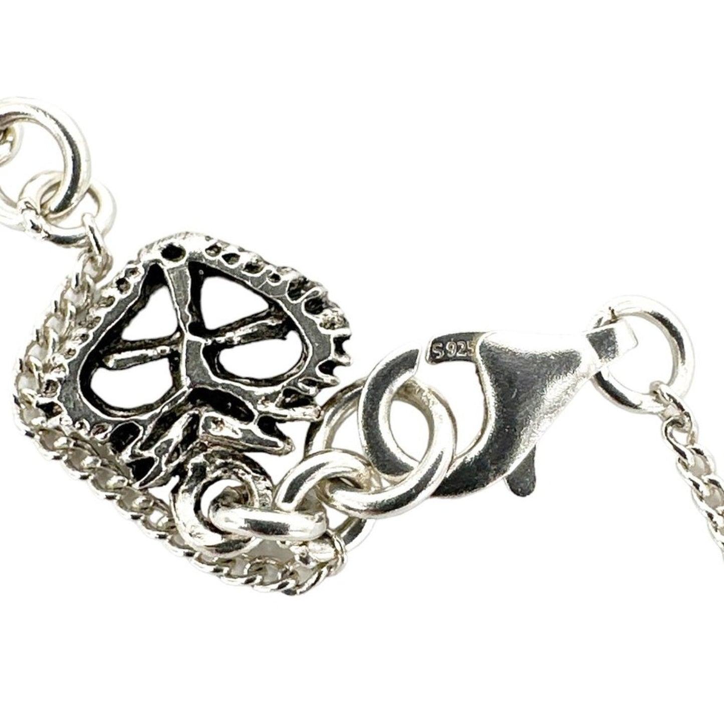 VIRGINS SAINTS & ANGELS VSA Resurrection Crystal Cross Sterling Silver Necklace