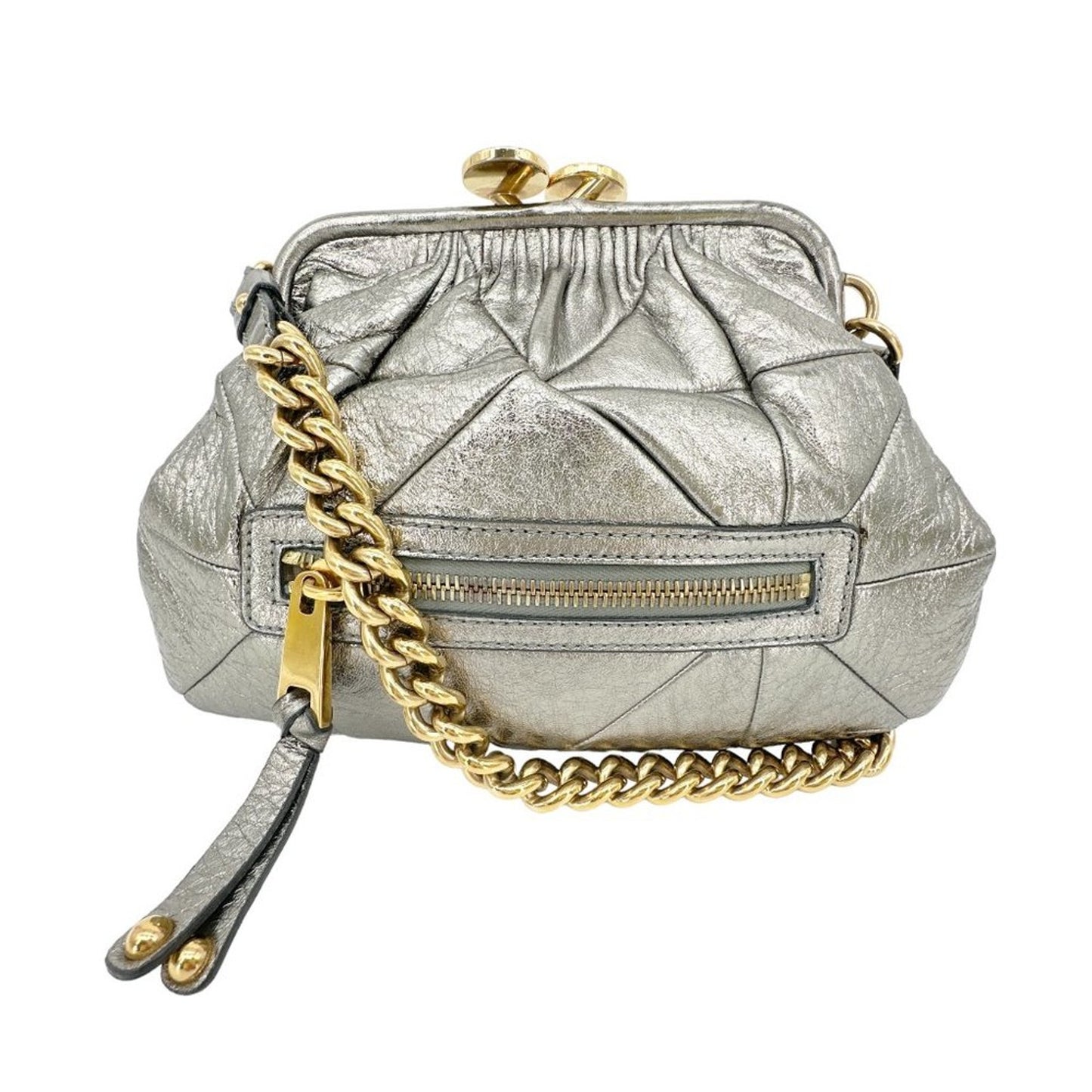 MARC JACOBS Collection Patchwork Metallic Leather Little Stam Bag