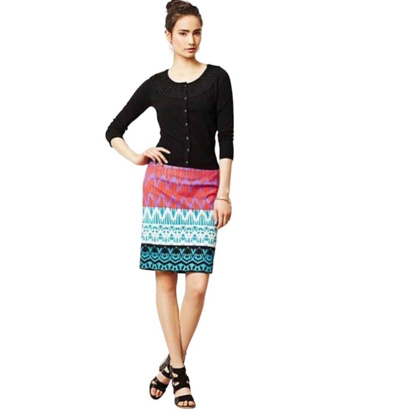 ANTHROPOLOGIE x PLENTY by TRACY REESE Montagne Pencil Skirt XS