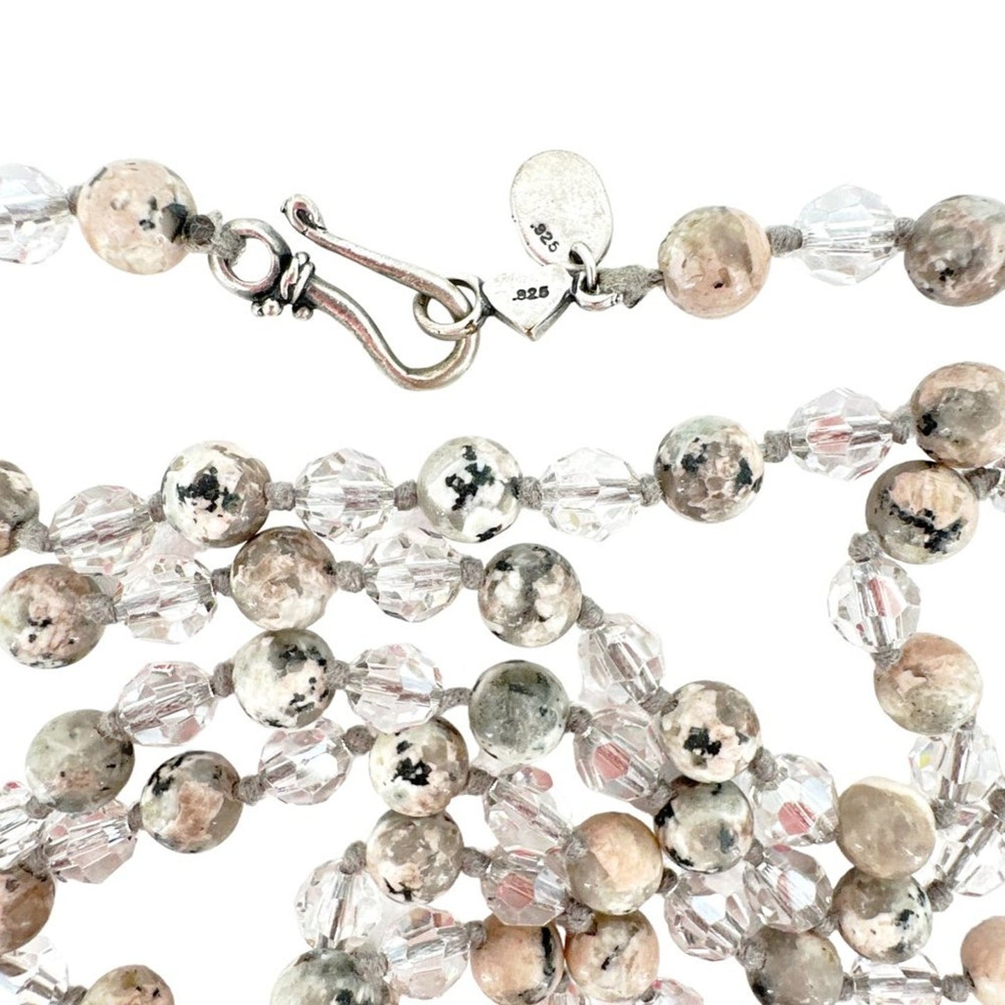 CHAN LUU Semi-Precious Necklace or Wrap Bracelet Clear & Natural