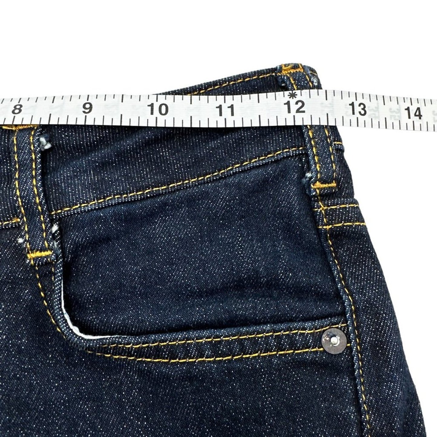 ANTHROPOLOGIE Pilcro The Split Straight Jeans in Dark Wash 24P