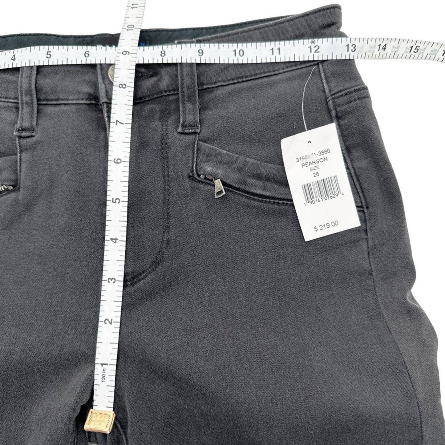PAIGE Denim Skinny Ankle Zip Jeans in Pearson Wash 25
