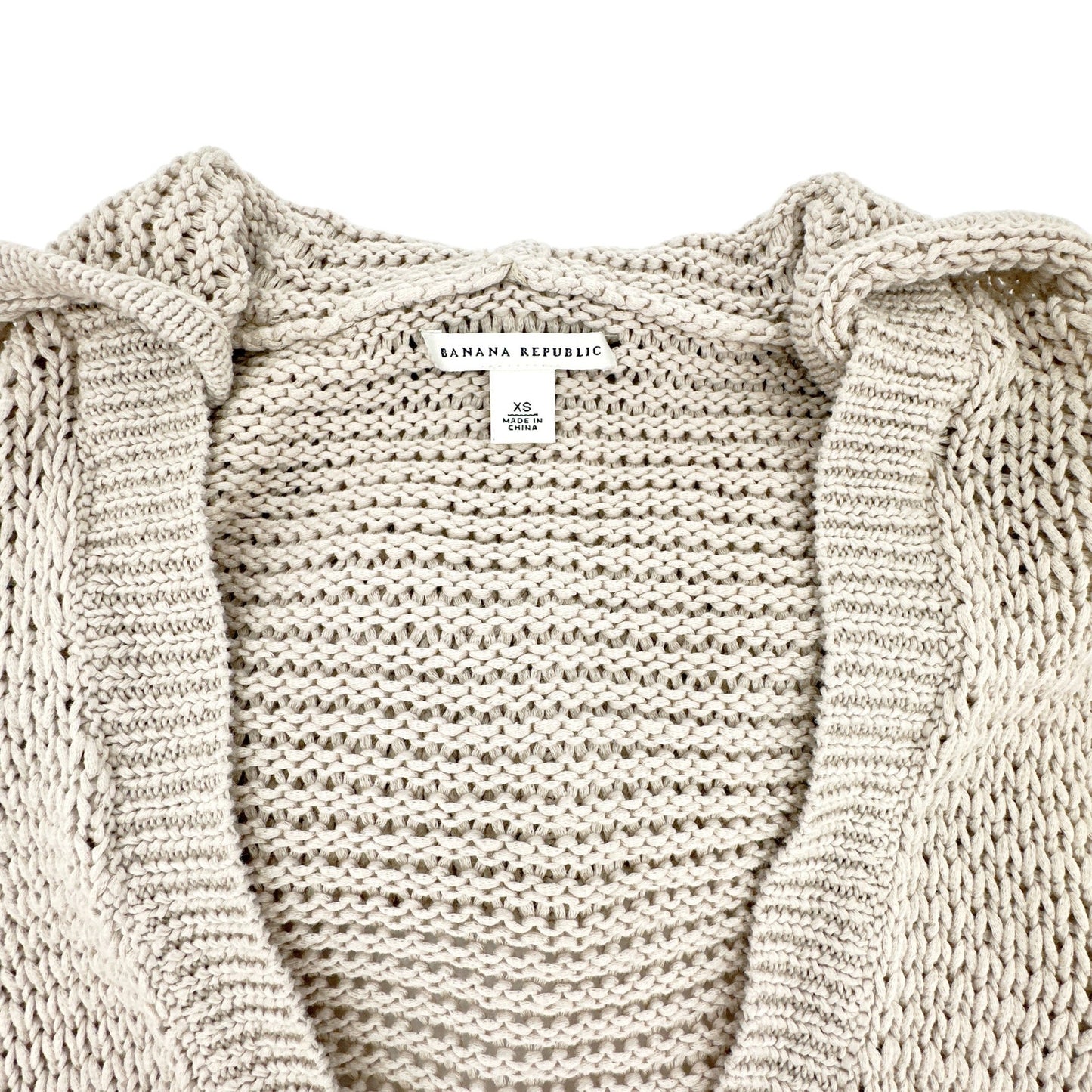 BANANA REPUBLIC Crochet Hoodie Cardigan XS