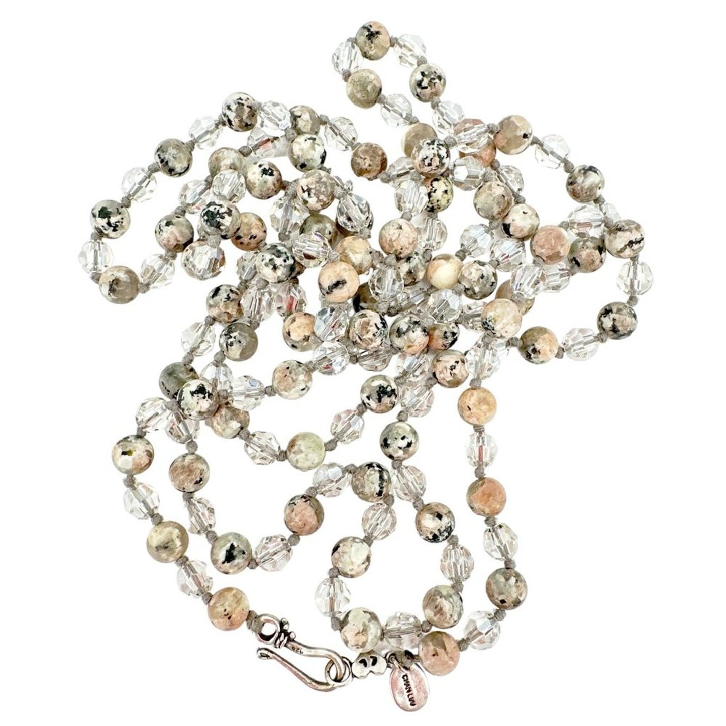 CHAN LUU Semi-Precious Necklace or Wrap Bracelet Clear & Natural