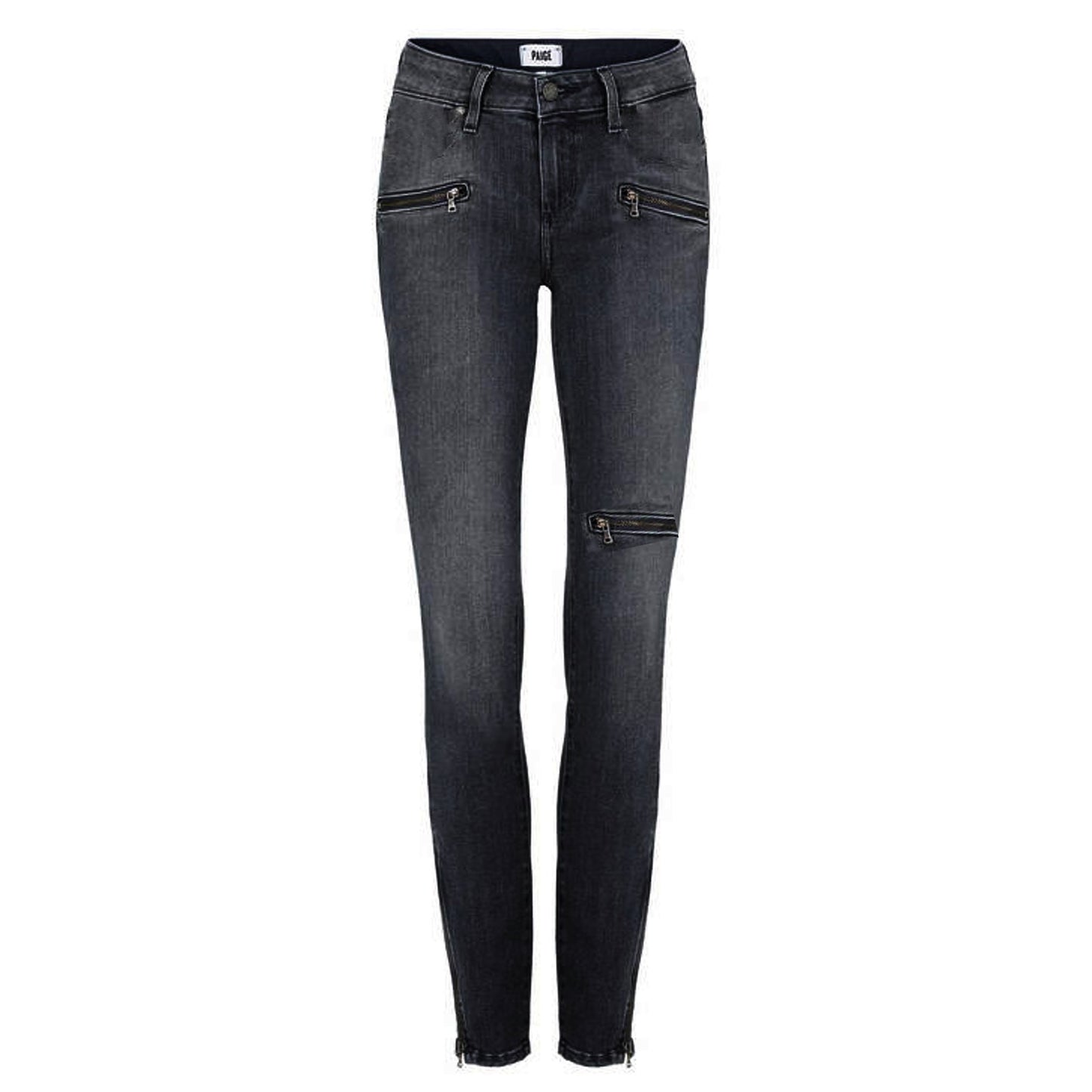 PAIGE Denim Skinny Ankle Zip Jeans in Pearson Wash 25