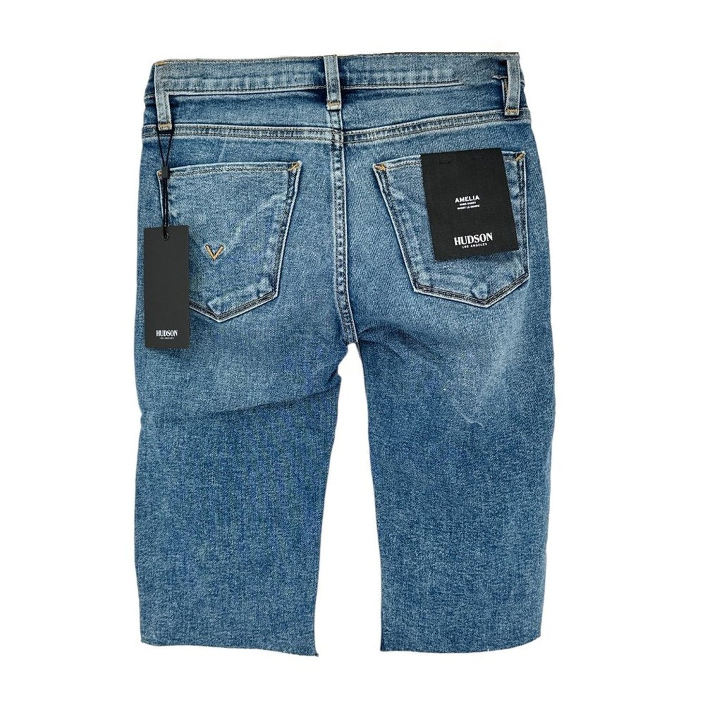 HUDSON Amelia Mid Rise Short in Winlelight 24