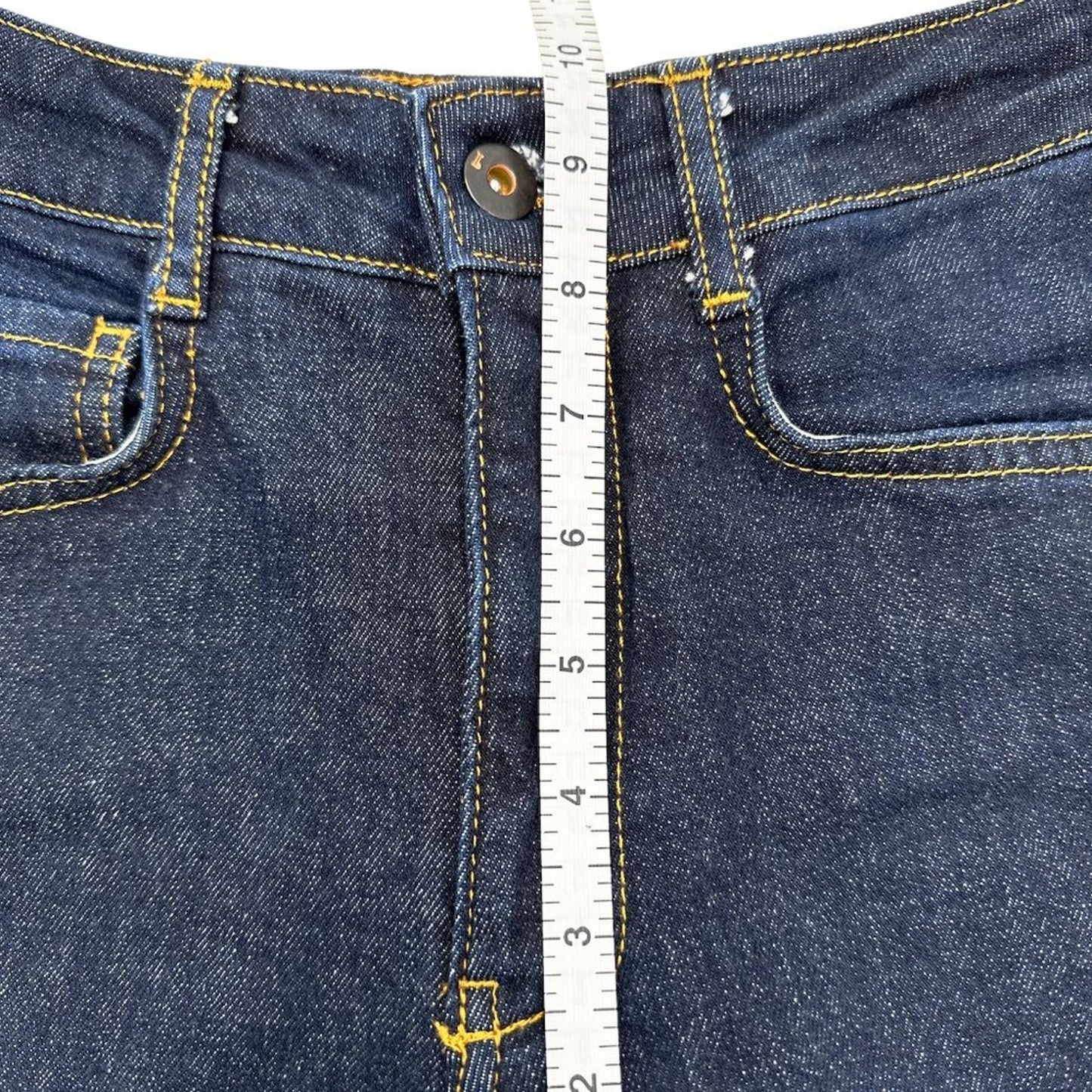 ANTHROPOLOGIE Pilcro The Split Straight Jeans in Dark Wash 24P