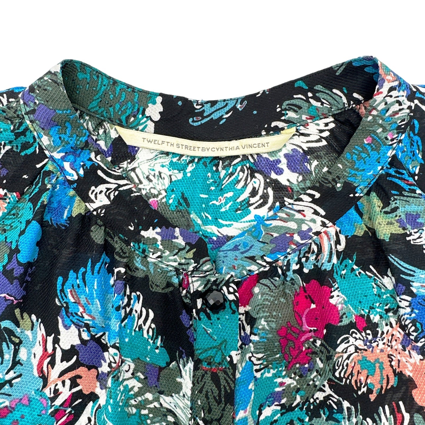 TWELFTH STREET by CYNTHIA VINCENT Silk Blend Blouse S