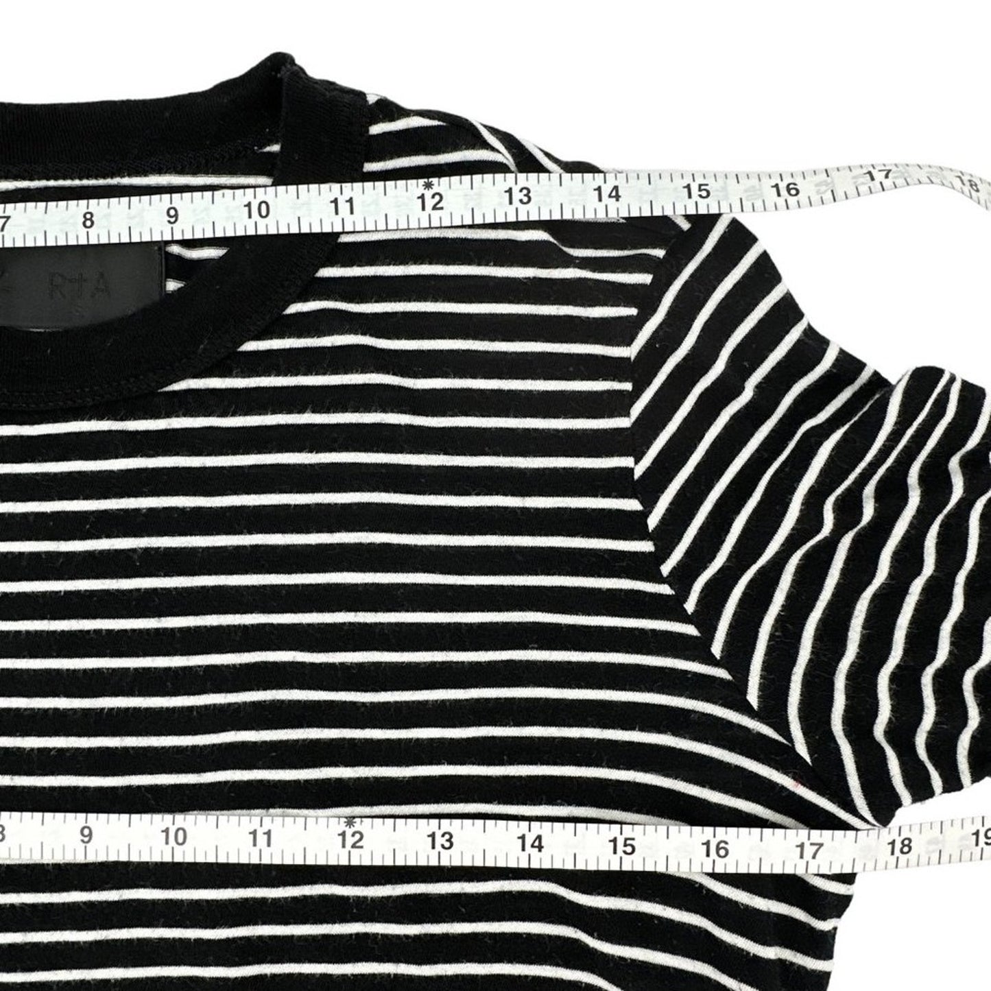 RtA Quinton Tee Black Stripe S