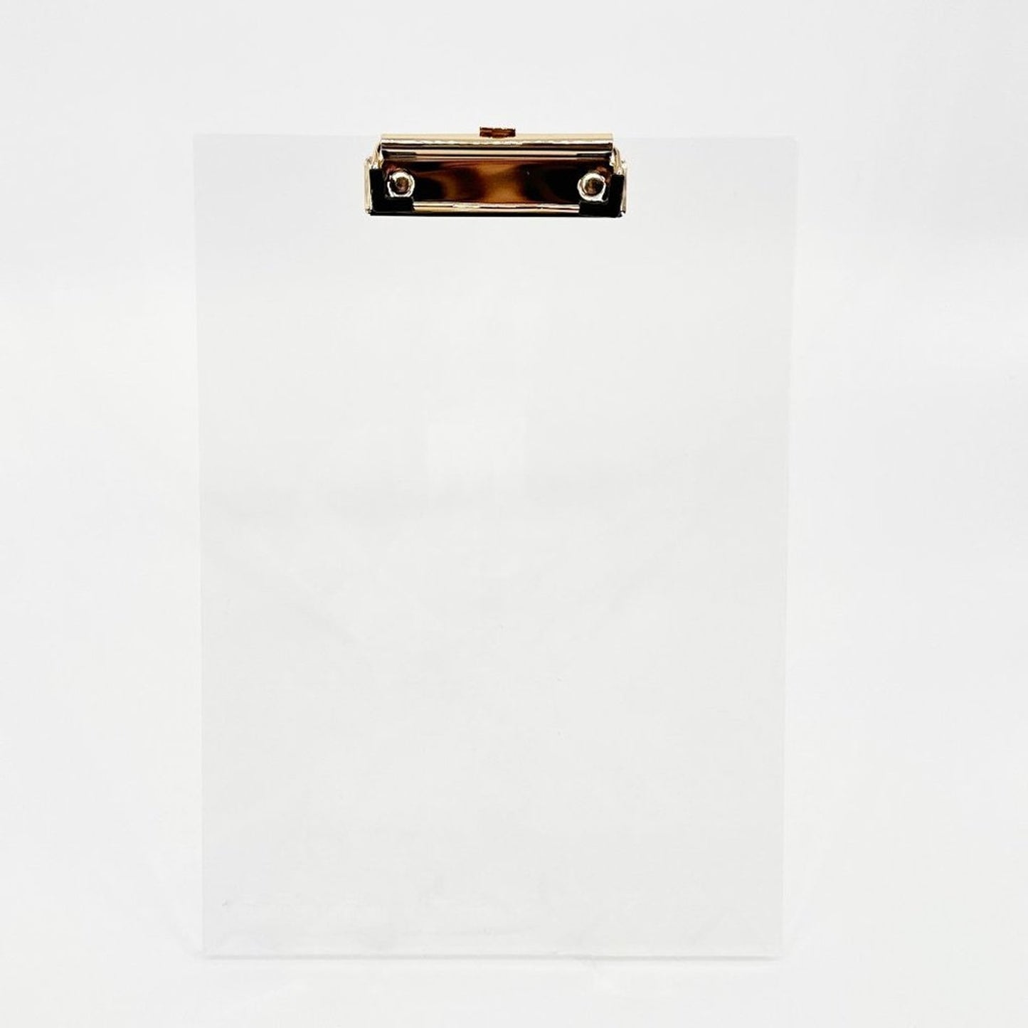 RUSSELL+HAZEL Acrylic + Gold Clear Clipboard