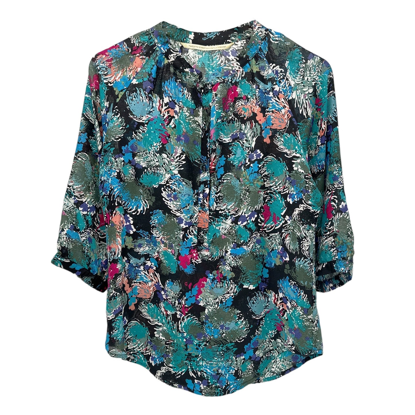 TWELFTH STREET by CYNTHIA VINCENT Silk Blend Blouse S