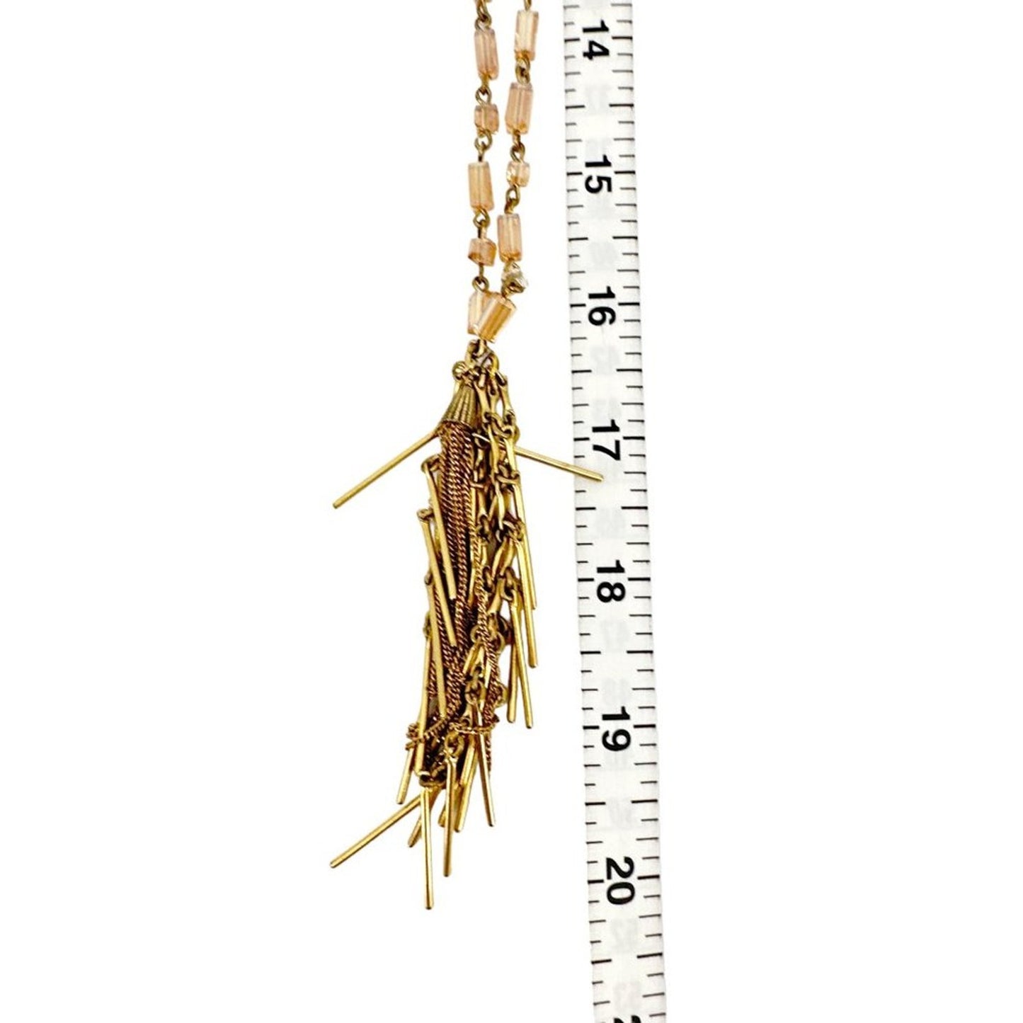 J.CREW Beaded Tassel Necklace