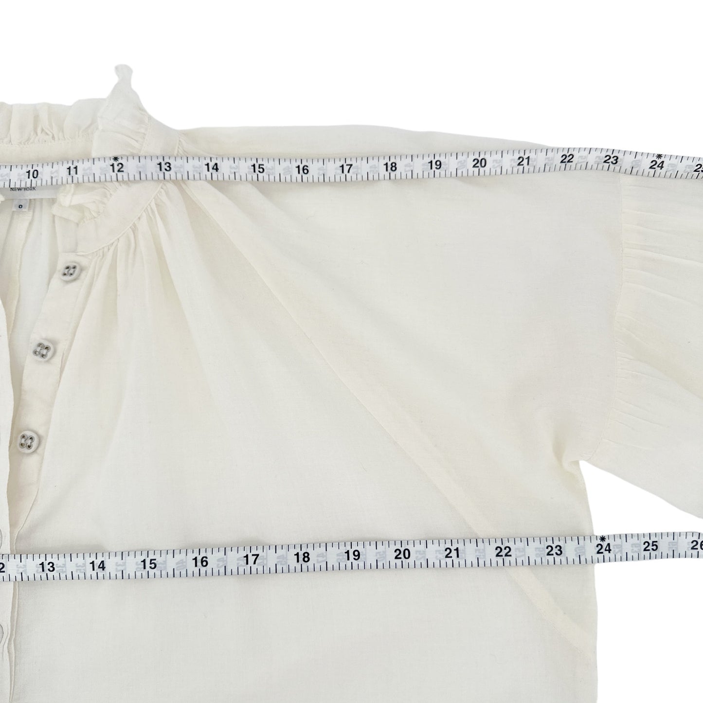 APIECE APART Victoria Mock Neck Blouse 0