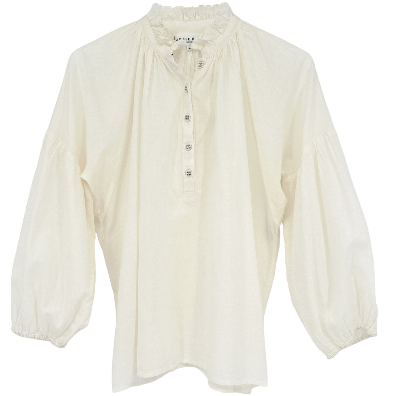 APIECE APART Victoria Mock Neck Blouse 0
