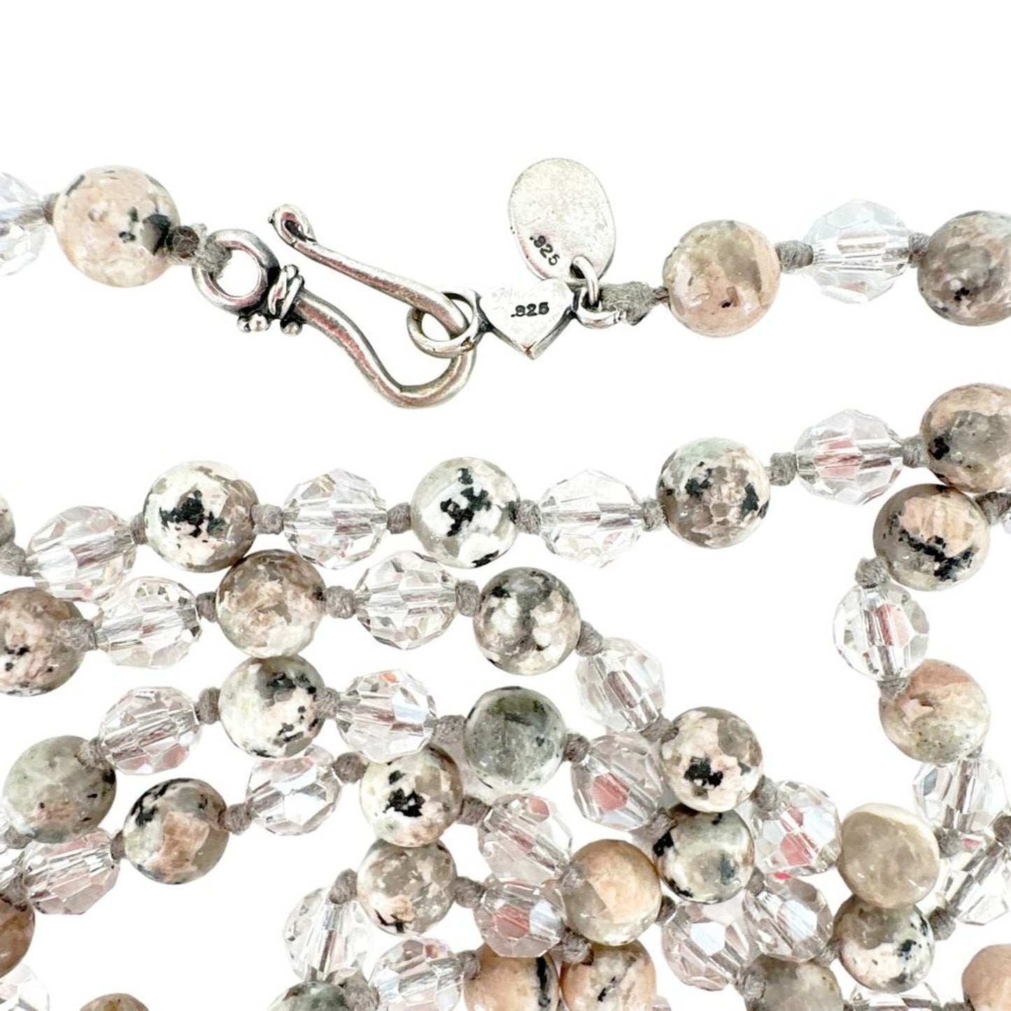 CHAN LUU Semi-Precious Necklace or Wrap Bracelet Clear & Natural