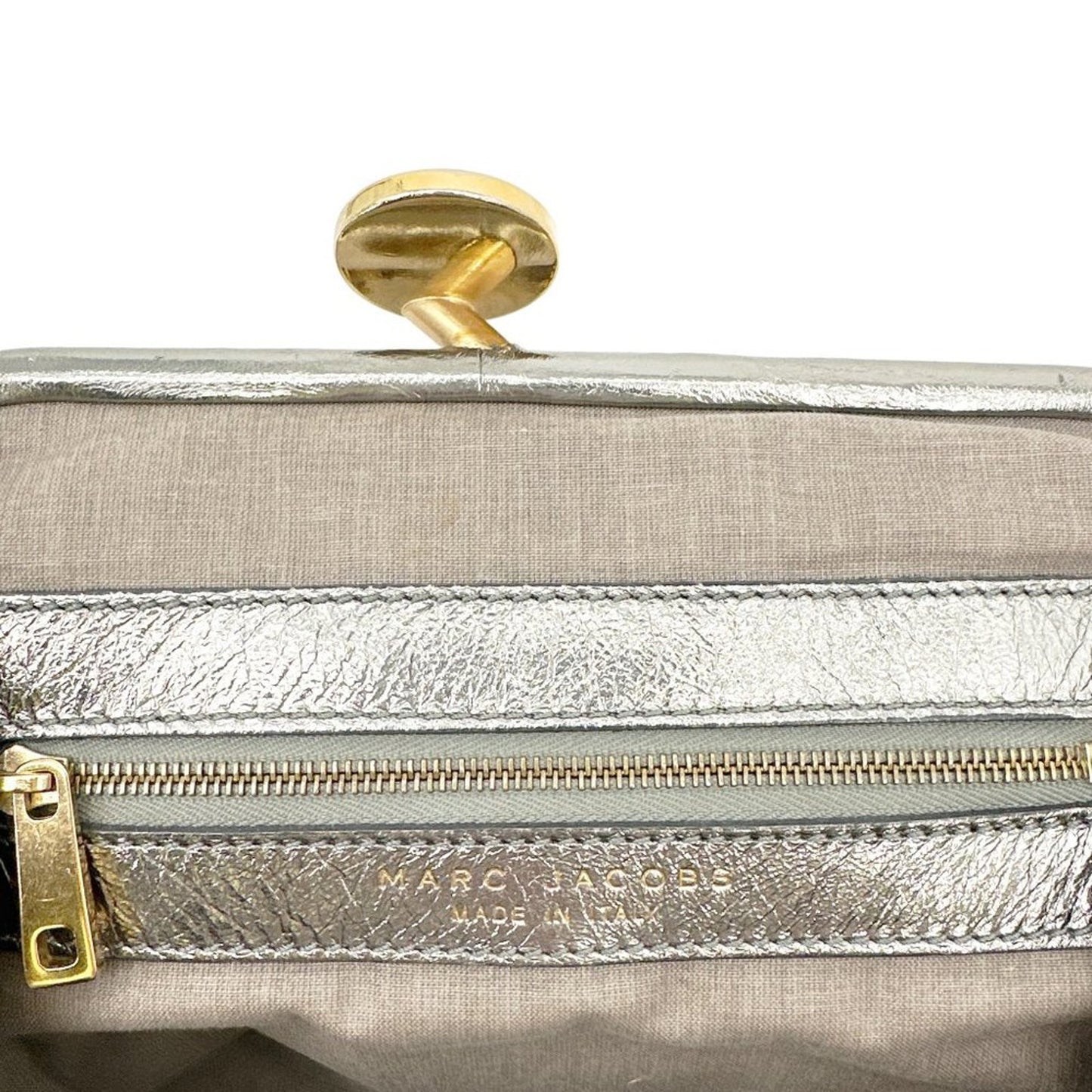 MARC JACOBS Collection Patchwork Metallic Leather Little Stam Bag