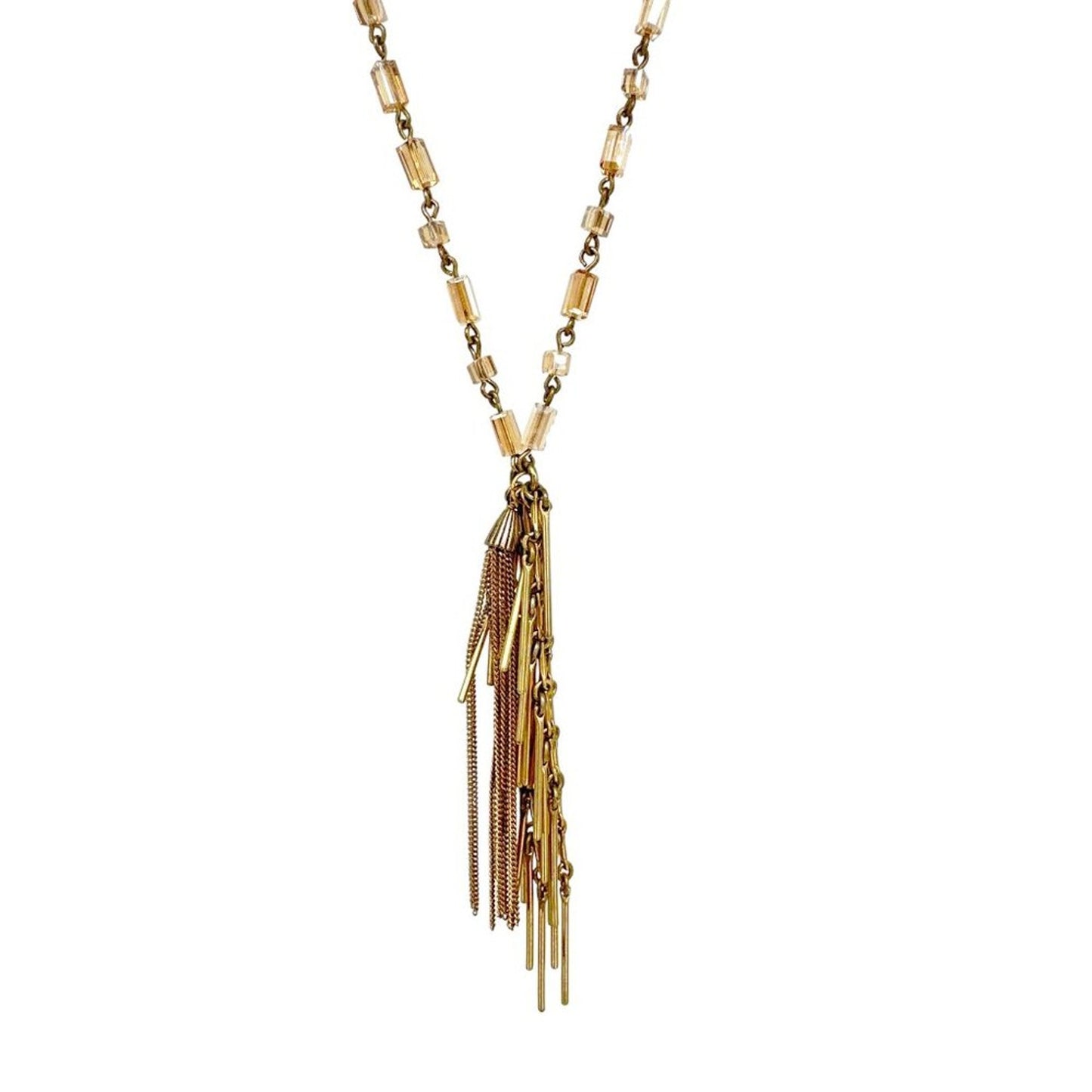 J.CREW Beaded Tassel Necklace