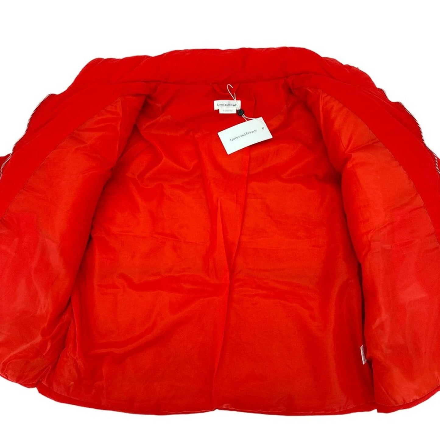 LOVERS+FRIENDS Jillian Puffer Jacket in Red XS