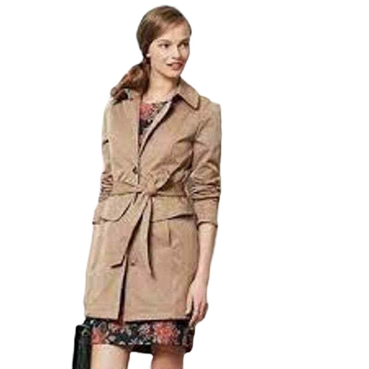ANTHROPOLOGIE x PLENTY by TRACY REESE Corin Peplum Trench Coat XS