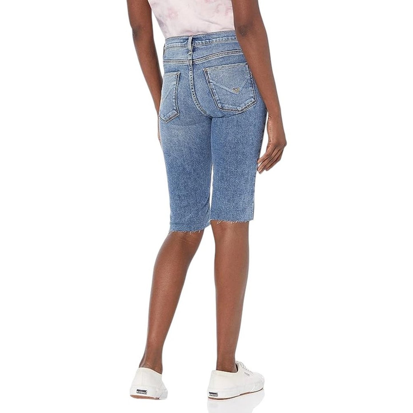 HUDSON Amelia Mid Rise Short in Winlelight 24